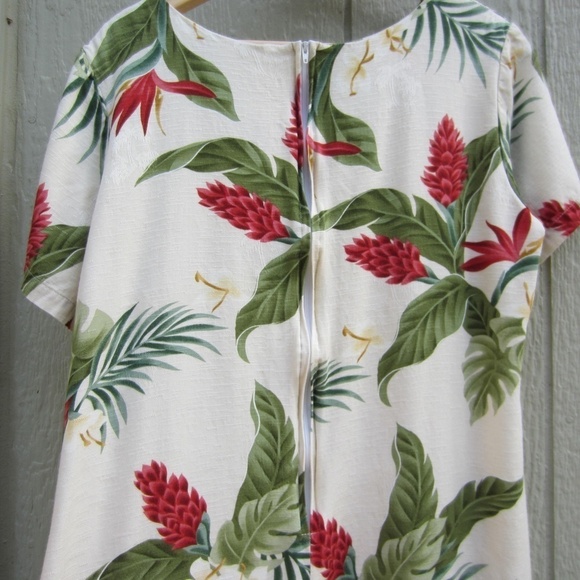 Shannon Marie Maxi Dress women's L Tropical Floral Print Made in Hawaii Summery - Picture 5 of 11